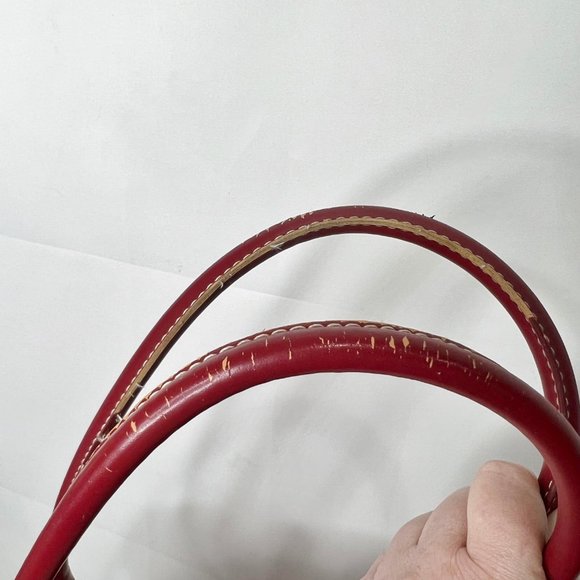 Wilson Leather Woman’s Purse Red Leather Shoulder Purse - Picture 6 of 11